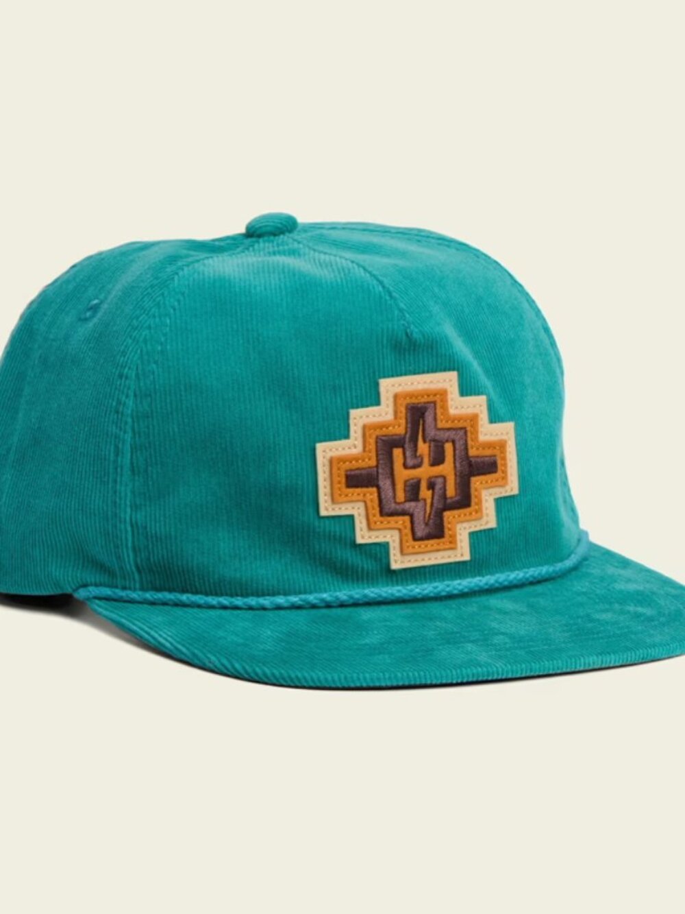 NWTs Howler Bros H Bolt Motif Snapback - Teal Corduroy